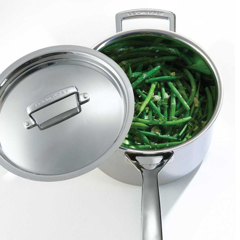 Le Creuset 3-PLY Stainless Steel Saucepan with Lid 14cm image number 1
